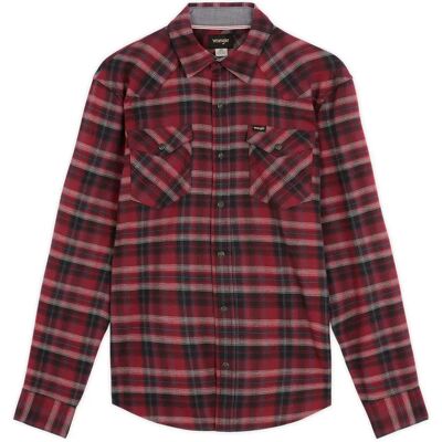 Wrangler Camicia A Maniche Lunghe Western Regular Fit Syrah 2XL Wrangler Camicia A Maniche Lunghe Western Regular Fit Syrah 2XL