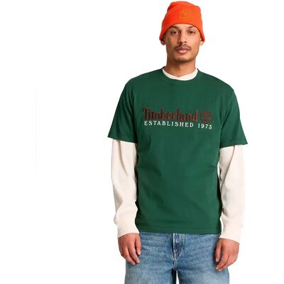 Timberland Maglietta A Maniche Corte Established 1973 Embroidered Sycamore L Timberland Maglietta A Maniche Corte Established 1973 Embroidered Sycamore L