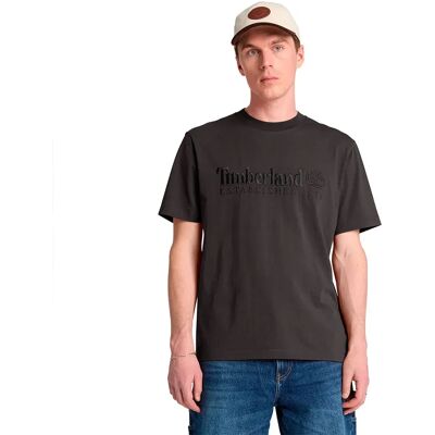 Timberland Maglietta A Maniche Corte Established 1973 Embroidered Vintage Black 2XL Timberland Maglietta A Maniche Corte Established 1973 Embroidered Vintage Black 2XL