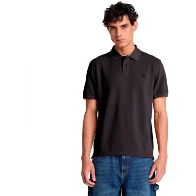 Timberland Polo A Maniche Corte Millers River Pique Black S Timberland Polo A Maniche Corte Millers River Pique Black S