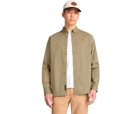 Timberland Camicia A Maniche Lunghe Poplin Deep Lichen Green 3XL Timberland Camicia A Maniche Lunghe Poplin Deep Lichen Green 3XL