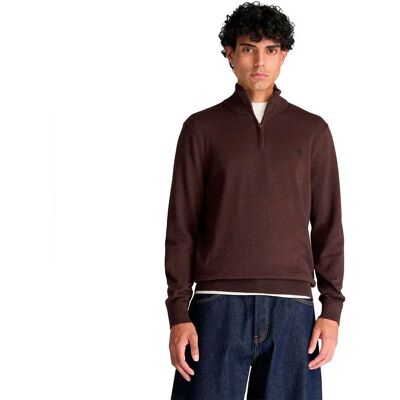 Timberland Maglione Williams River Cotton 1/ Zip Mole Heather M Timberland Maglione Williams River Cotton 1/ Zip Mole Heather M