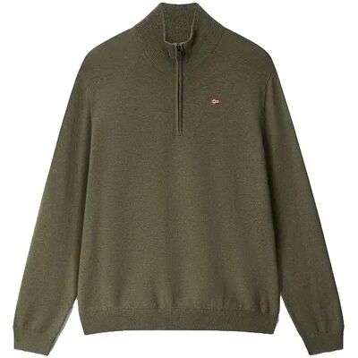 Napapijri Maglione Con Mezza Zip Damavand Olive Night M Napapijri Maglione Con Mezza Zip Damavand Olive Night M