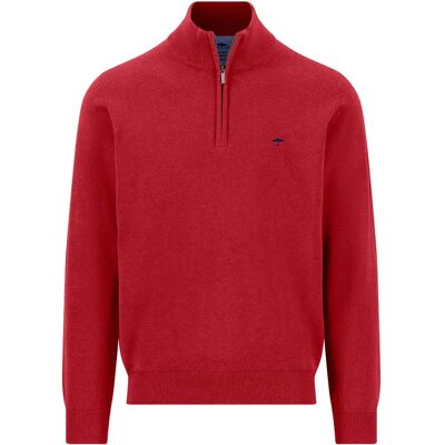 Fynch Hatton Maglione Con Mezza Zip 161215 Brick XL Fynch Hatton Maglione Con Mezza Zip 161215 Brick XL