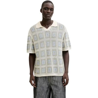 Jack & Jones Polo A Maniche Corte Aiden Sea Salt / Seagrass/Cashmere Blue 2XL Jack & Jones Polo A Maniche Corte Aiden Sea Salt / Seagrass/Cashmere Blue 2XL