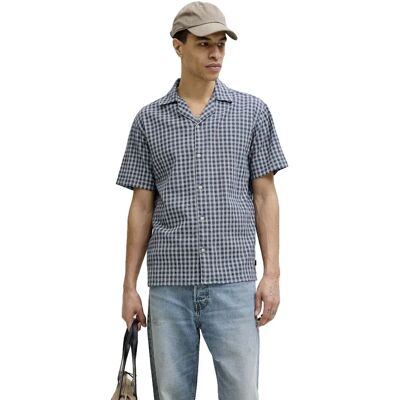 Jack & Jones Camicia A Maniche Corte Levi Dobby Premium Pageant Blue M Jack & Jones Camicia A Maniche Corte Levi Dobby Premium Pageant Blue M