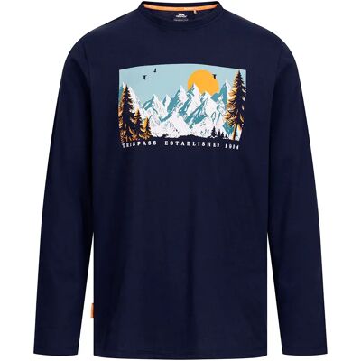 Trespass Maglietta A Maniche Lunghe Edwardo Navy 2XL Trespass Maglietta A Maniche Lunghe Edwardo Navy 2XL