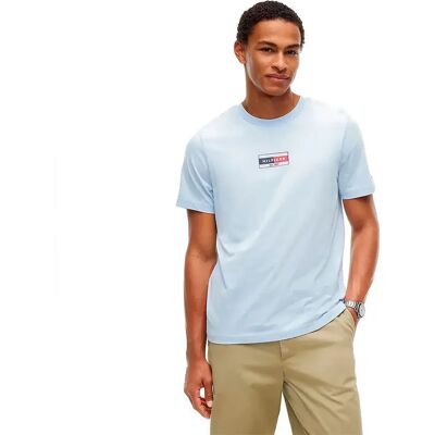 Tommy Hilfiger Maglietta A Maniche Corte Brand Love Small Flag Sky Blue 2XL Tommy Hilfiger Maglietta A Maniche Corte Brand Love Small Flag Sky Blue 2XL