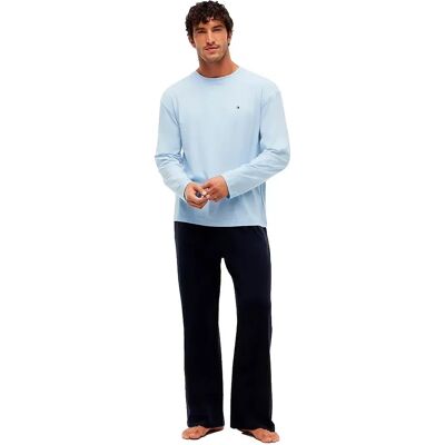 Tommy Hilfiger Pigiama A Maniche Lunghe Um0um03602 Sky Blue / Navy Blue L Tommy Hilfiger Pigiama A Maniche Lunghe Um0um03602 Sky Blue / Navy Blue L