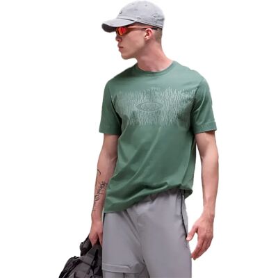 Oakley Apparel Maglietta A Maniche Corte Rain Camo Aviator Green L Oakley Apparel Maglietta A Maniche Corte Rain Camo Aviator Green L