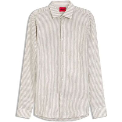 Hugo Camicia A Maniche Lunghe Valerio 10281099 Red Black 44 Hugo Camicia A Maniche Lunghe Valerio 10281099 Red Black 44
