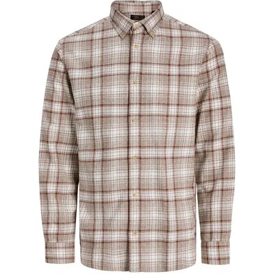 Jack & Jones Camicia A Maniche Lunghe Bluharvey Plaza Taupe M Jack & Jones Camicia A Maniche Lunghe Bluharvey Plaza Taupe M