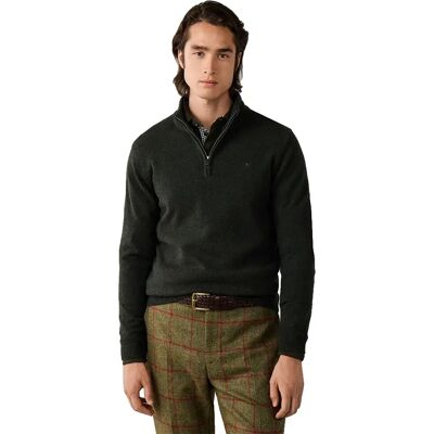 Hackett Maglione Con Mezza Zip Hm7000286 Hunter Green 2XL Hackett Maglione Con Mezza Zip Hm7000286 Hunter Green 2XL