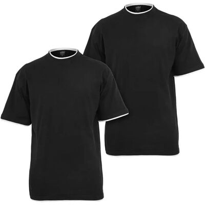 Urban Classics Maglietta A Maniche Corte Tb029b 2 Unità Black / White / Black / White M Urban Classics Maglietta A Maniche Corte Tb029b 2 Unità Black / White / Black / White M