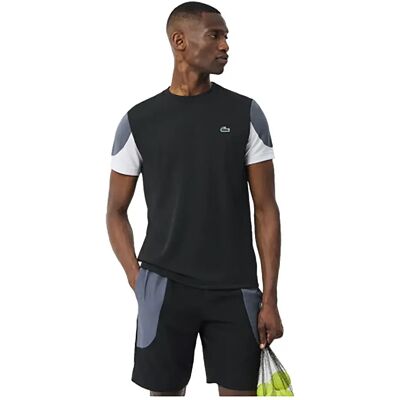 Lacoste Maglietta A Maniche Corte Th6585-00 Black / Grey 2XL Lacoste Maglietta A Maniche Corte Th6585-00 Black / Grey 2XL