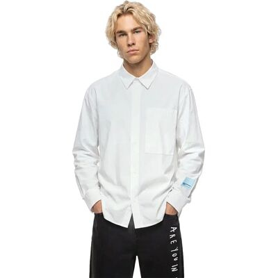 Karl Lagerfeld Jeans Camicia A Maniche Lunghe Bm16022 White XL Karl Lagerfeld Jeans Camicia A Maniche Lunghe Bm16022 White XL