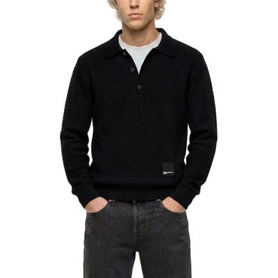 Karl Lagerfeld Jeans Polo A Maniche Lunghe Bm18065 Black XL Karl Lagerfeld Jeans Polo A Maniche Lunghe Bm18065 Black XL