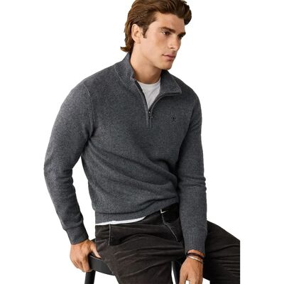 Hackett Maglione Con Mezza Zip Hm7000286 College Grey XL Hackett Maglione Con Mezza Zip Hm7000286 College Grey XL