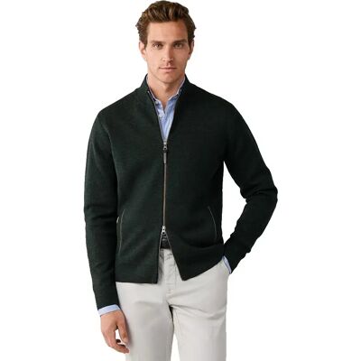 Hackett Maglione Con Zip Completo Milano Hunter Green 2XL Hackett Maglione Con Zip Completo Milano Hunter Green 2XL