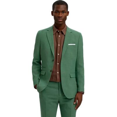 Selected Blazer Oasis Linen Slim Fit Olive Green 52 Selected Blazer Oasis Linen Slim Fit Olive Green 52