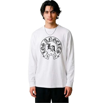 Mister Tee Maglietta A Maniche Lunghe Los Angeles Dynasty Oversize White M Mister Tee Maglietta A Maniche Lunghe Los Angeles Dynasty Oversize White M