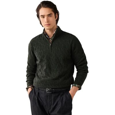 Hackett Maglione Con Mezza Zip Hm7000251 Hunter Green M Hackett Maglione Con Mezza Zip Hm7000251 Hunter Green M