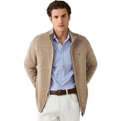 Hackett Maglione Con Zip Completo Hm7000257 Cream White 2XL Hackett Maglione Con Zip Completo Hm7000257 Cream White 2XL