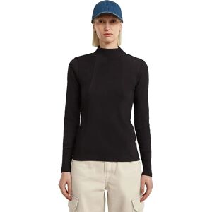 G-star Maglietta A Manica Larga Con Collo Alto A Line Slim Fit Dark Black M G-star Maglietta A Manica Larga Con Collo Alto A Line Slim Fit Dark Black M