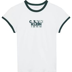 Calvin Klein Jeans Maglietta A Maniche Corte 1968 Graphic Baby Brilliant White S Calvin Klein Jeans Maglietta A Maniche Corte 1968 Graphic Baby Brilliant White S