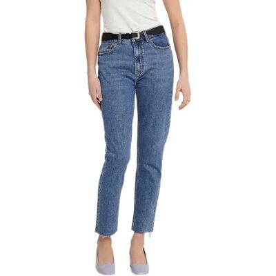 Only Jeans Emily Life High Waist Straight Raw Crop Ankle Mae06 Dark Blue Denim 25 Only Jeans Emily Life High Waist Straight Raw Crop Ankle Mae06 Dark Blue Denim 25