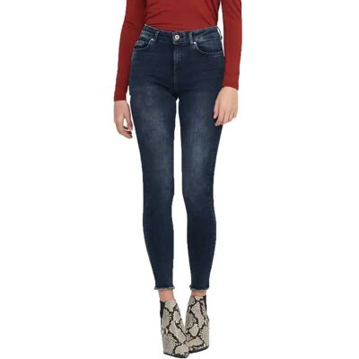 Only Jeans Blush Life Mid Waist Skinny Ankle Blue Black Denim XS Only Jeans Blush Life Mid Waist Skinny Ankle Blue Black Denim XS
