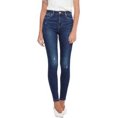 Only Jeans Mila Life High Waist Skinny Ankle Bk375 Dark Blue Denim 26 Only Jeans Mila Life High Waist Skinny Ankle Bk375 Dark Blue Denim 26
