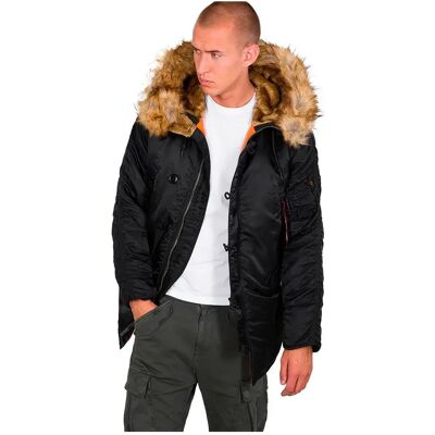 Alpha Industries Cappotto N-3b Vf59 Black 2XL Alpha Industries Cappotto N-3b Vf59 Black 2XL