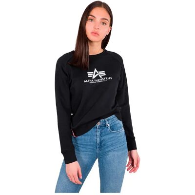 Alpha Industries Maglione New Basic Black S Alpha Industries Maglione New Basic Black S