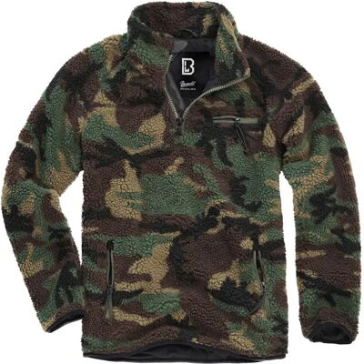Brandit Giacca Teddy Troyer Woodland 4XL Brandit Giacca Teddy Troyer Woodland 4XL