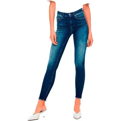 Only Jeans Blush Life Mid Skinny Ankle Raw Rea811 Dark Blue Denim S Only Jeans Blush Life Mid Skinny Ankle Raw Rea811 Dark Blue Denim S