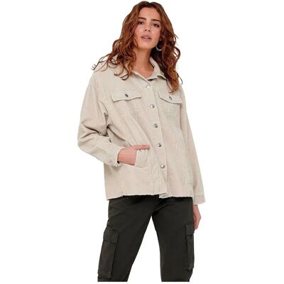 Only Camicia Overshirt Bitten Life Cord Silver Lining L Only Camicia Overshirt Bitten Life Cord Silver Lining L