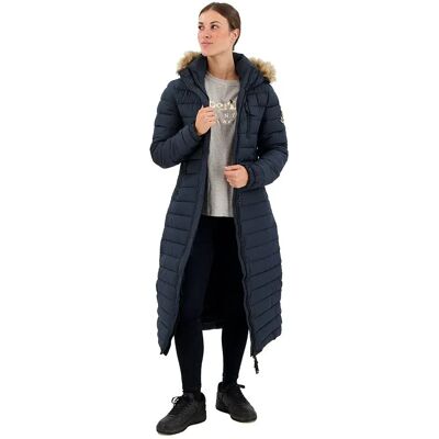 Superdry Giacca Super Long Line Fuji Eclipse Navy XS Superdry Giacca Super Long Line Fuji Eclipse Navy XS