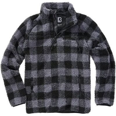 Brandit Giacca Teddy Troyer Black / Grey M Brandit Giacca Teddy Troyer Black / Grey M