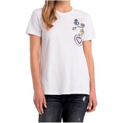 Replay Maglietta A Maniche Corte W3517e.000.22662.001 White XS Replay Maglietta A Maniche Corte W3517e.000.22662.001 White XS