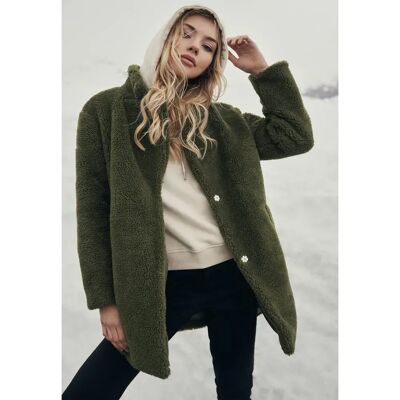 Urban Classics Parka Sherpa Di Grandi Dimensioni Olive M Urban Classics Parka Sherpa Di Grandi Dimensioni Olive M