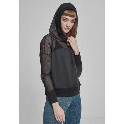 Urban Classics Felpa Mesh Black XL Urban Classics Felpa Mesh Black XL