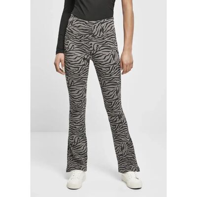 Urban Classics Leggings Vita Alta Zebra Boot Dark Grey / Black 4XL Urban Classics Leggings Vita Alta Zebra Boot Dark Grey / Black 4XL