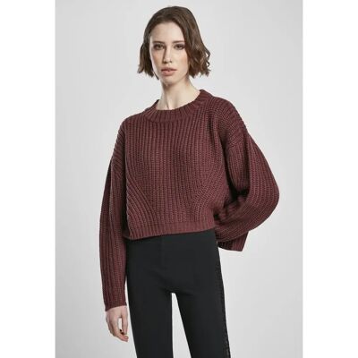 Urban Classics Maglione Wide Oversize Bordeaux 4XL Urban Classics Maglione Wide Oversize Bordeaux 4XL