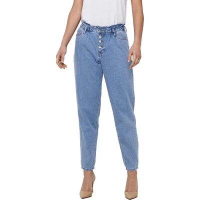 Only Jeans A Vita Alta Cuba Slouchy Light Blue Denim M Only Jeans A Vita Alta Cuba Slouchy Light Blue Denim M