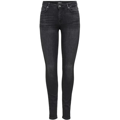 Only Jeans A Vita Alta Moni Straight Ankle Grey Denim S Only Jeans A Vita Alta Moni Straight Ankle Grey Denim S