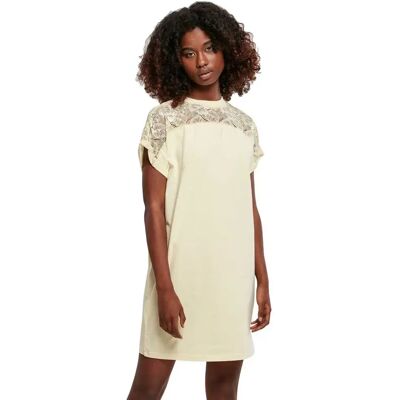 Urban Classics Vestito Corto A Maniche Corte Lace Soft Yellow M Urban Classics Vestito Corto A Maniche Corte Lace Soft Yellow M