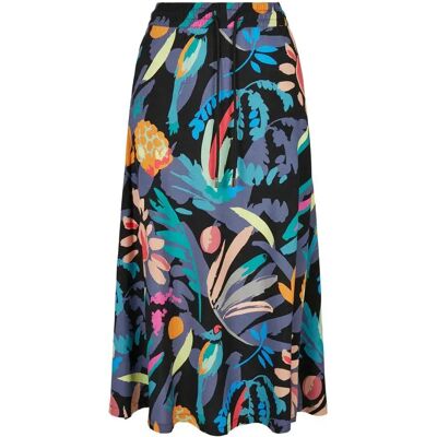Urban Classics Gonna Midi A Vita Alta Viscose Black fruity 4XL Urban Classics Gonna Midi A Vita Alta Viscose Black fruity 4XL