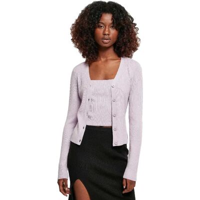 Urban Classics Cardigan Knit Lilac 3XL Urban Classics Cardigan Knit Lilac 3XL
