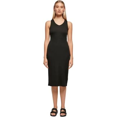 Urban Classics Vestito Midi Senza Maniche Black XL Urban Classics Vestito Midi Senza Maniche Black XL